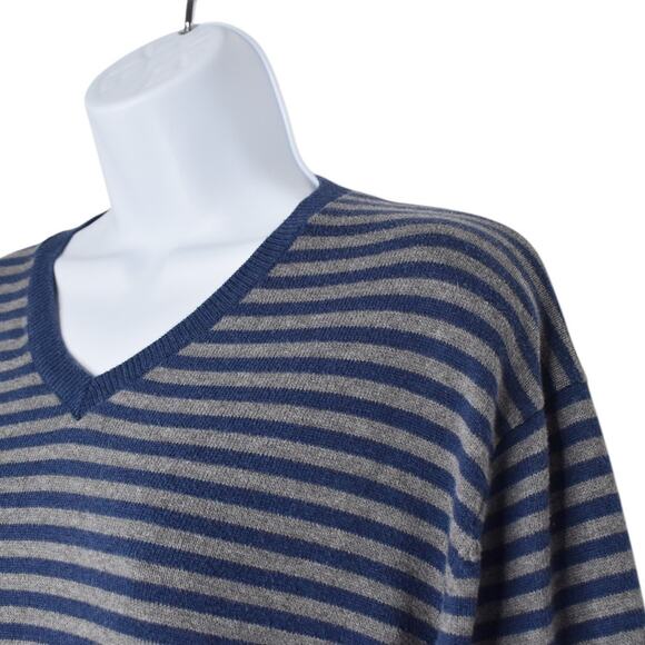 Gap Sweater Mens XL 100% Cotton Grandpa V Neck Nautical Cozy Academia Retro‎ - Picture 6 of 9